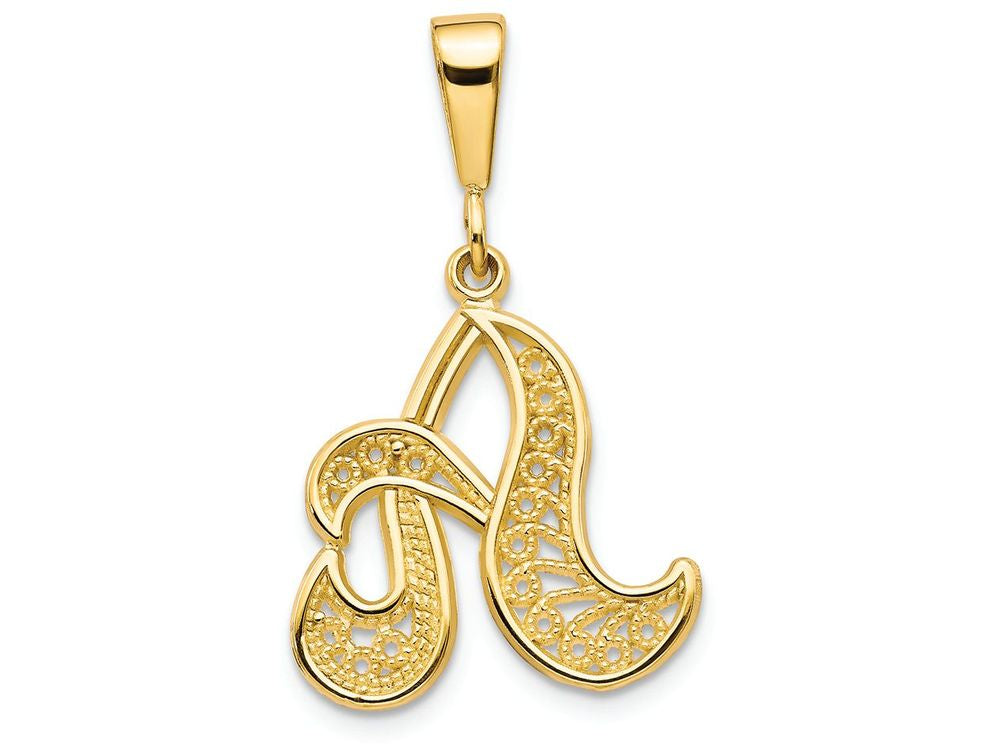 FJC Finejewelers 14k Yellow Gold Initial A Charm