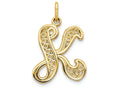FJC Finejewelers 14k Yellow Gold Initial K Charm