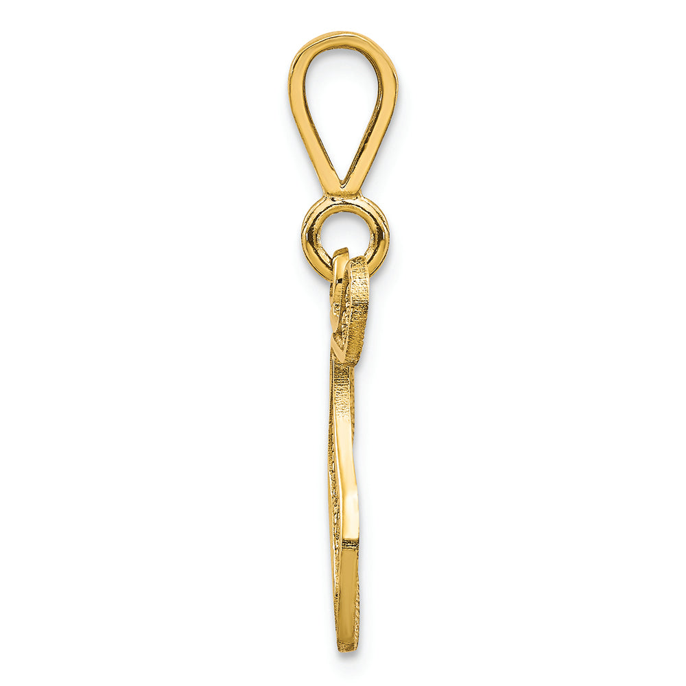 FJC Finejewelers 14k Yellow Gold Initial T Charm