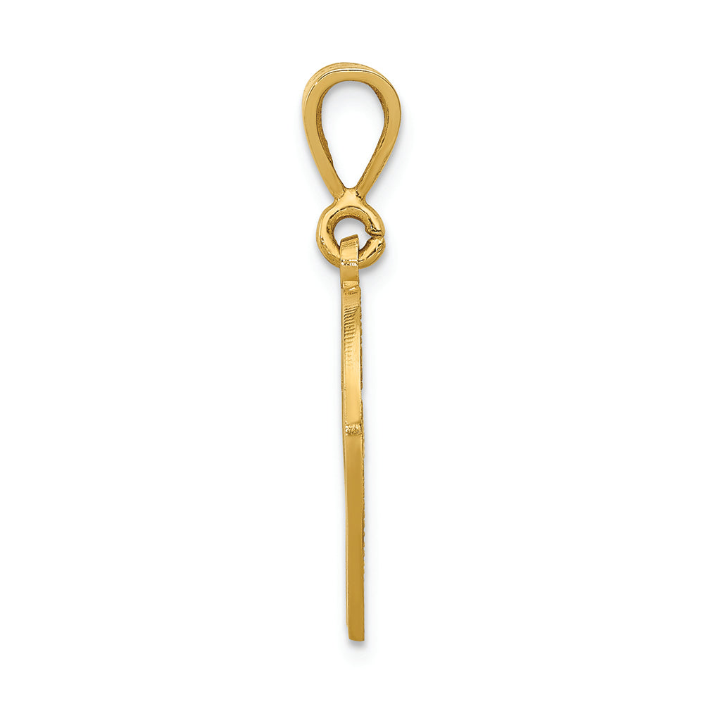 FJC Finejewelers 14k Yellow Gold Initial V Charm