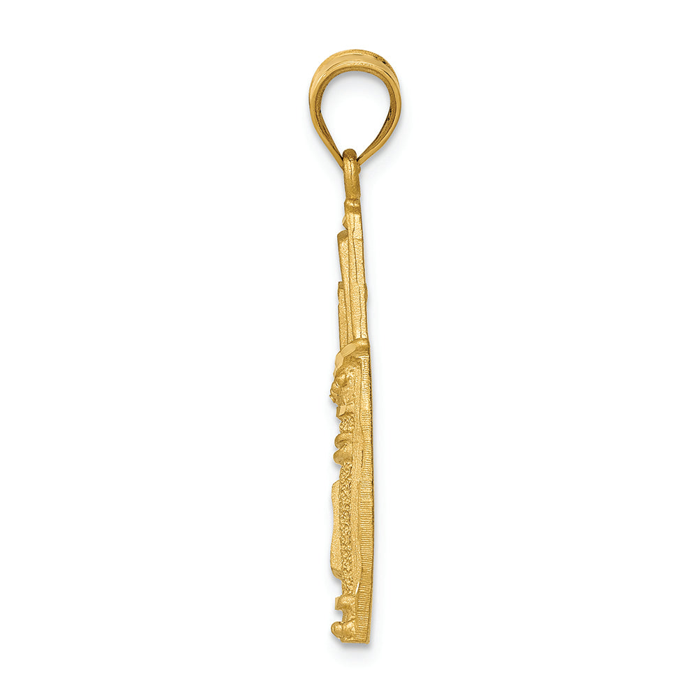 FJC Finejewelers 14k Yellow Gold Golf Bag Charm