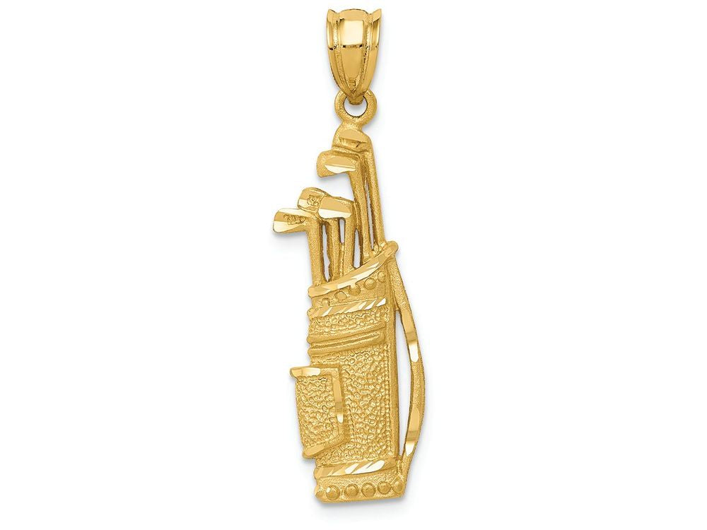 FJC Finejewelers 14k Yellow Gold Golf Bag Charm