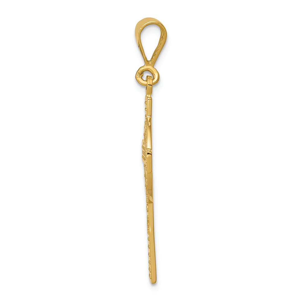 FJC Finejewelers 14k Yellow Gold Celtic Cross Charm