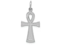 FJC Finejewelers 14k White Gold Ankh Cross Charm