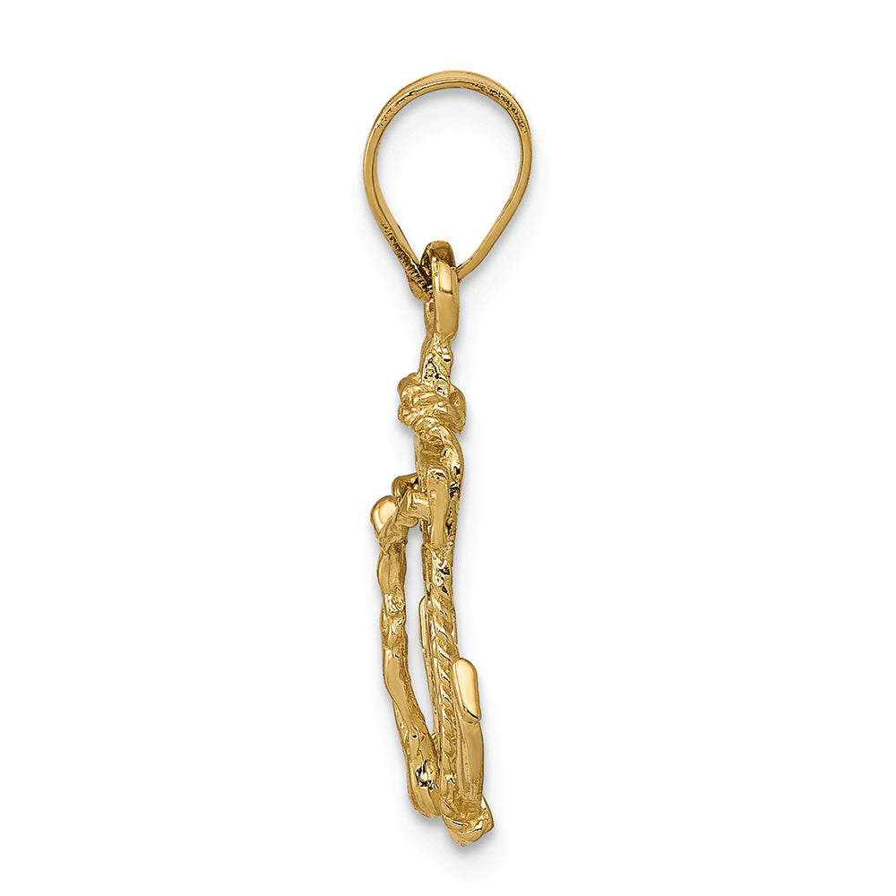 FJC Finejewelers 14k Yellow Gold Mariners Cross Charm
