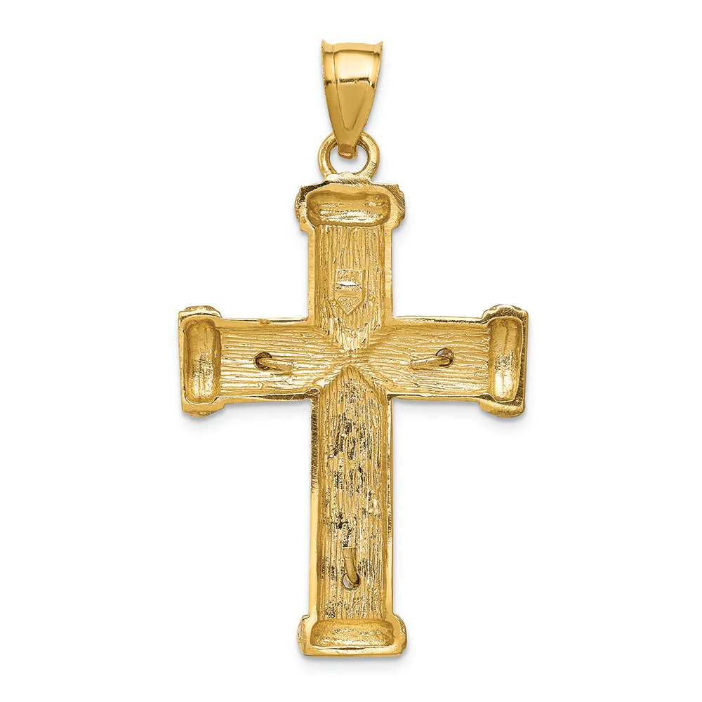 FJC Finejewelers 14k Two-tone Gold Crucifix Charm