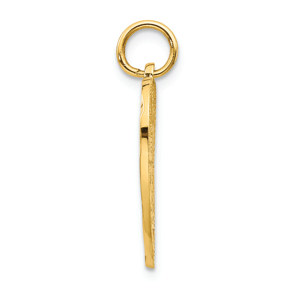 FJC Finejewelers 14k Yellow Gold Sweet 16 In A Heart Charm