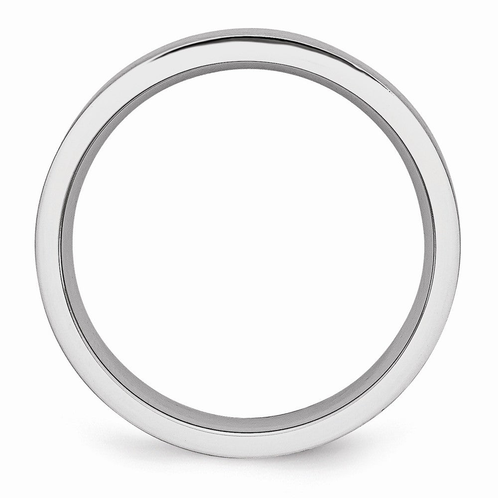 Chisel Cobalt Flat Satin 5mm Wedding Band
