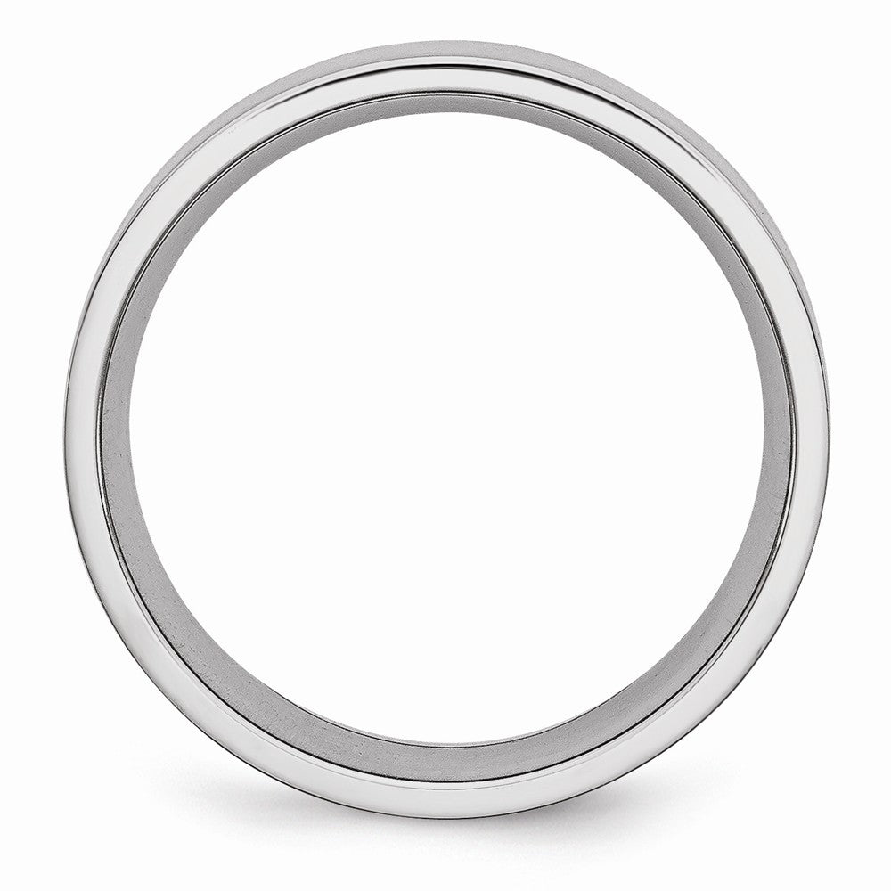 Chisel Cobalt Flat Satin 7mm Wedding Band