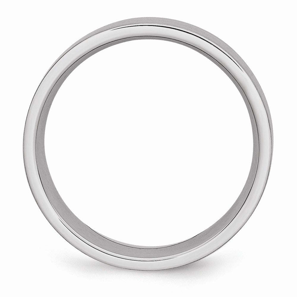Chisel Cobalt Flat Satin 8mm Wedding Band