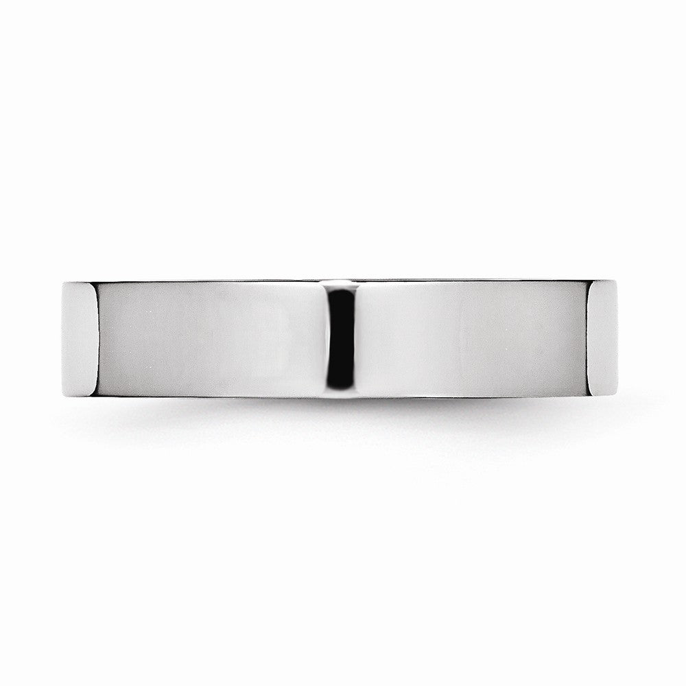 Chisel Cobalt Flat Polished 5mm Wedding Band