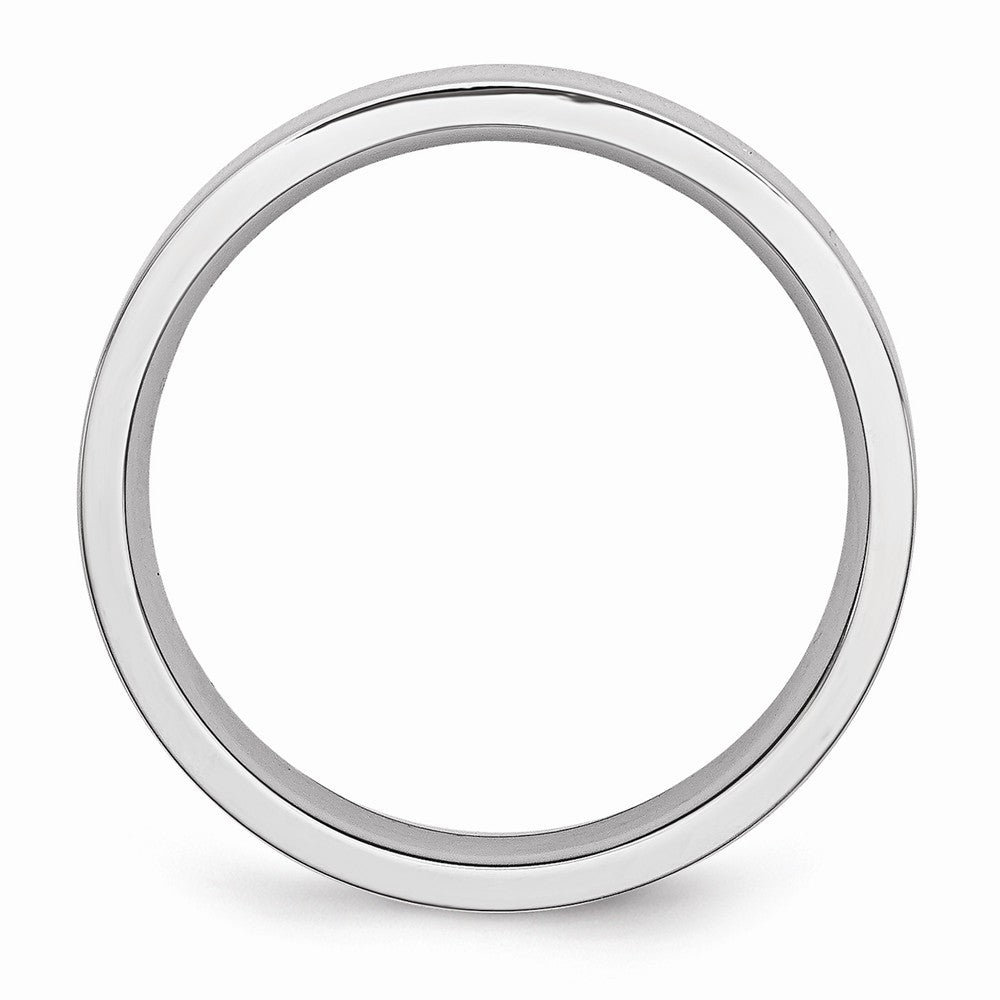 Chisel Cobalt Flat Polished 5mm Wedding Band