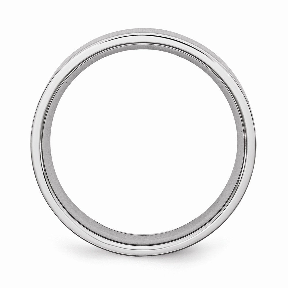 Chisel Cobalt Flat Polished 6mm Wedding Band