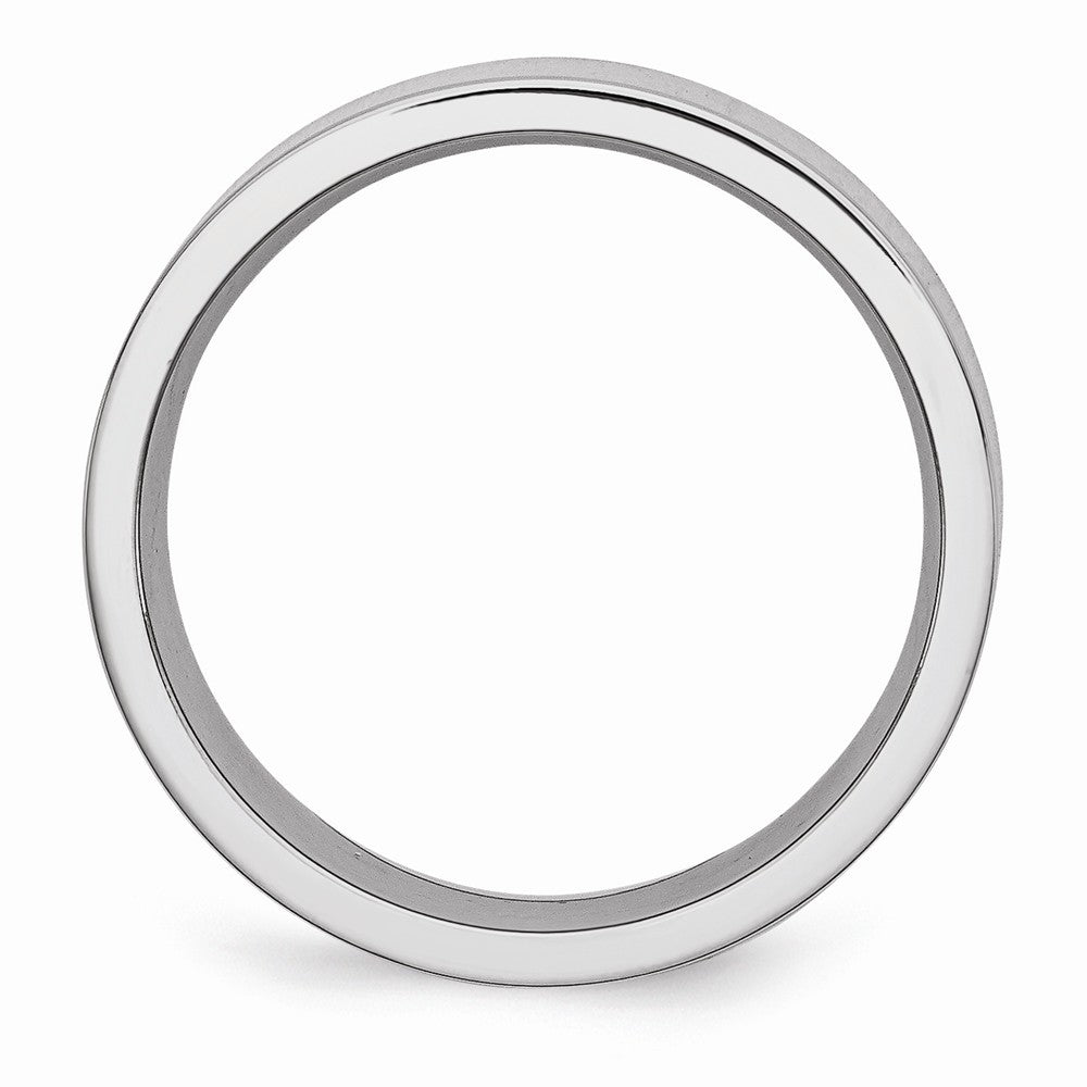 Chisel Cobalt Flat Polished 7mm Wedding Band
