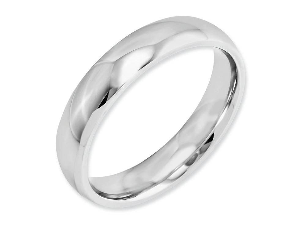 Chisel Cobalt Polished 5mm Wedding Band