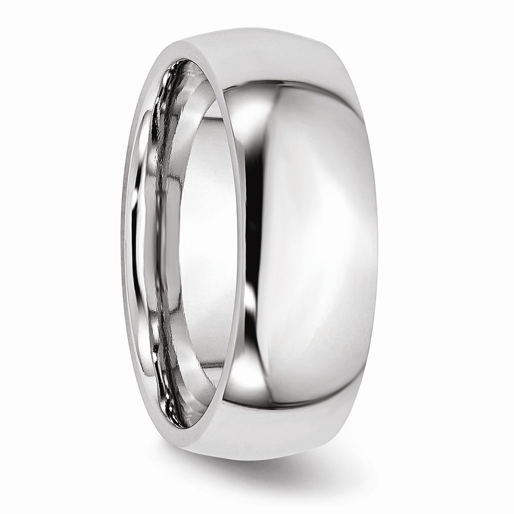 Chisel Cobalt Polished 8mm Wedding Band
