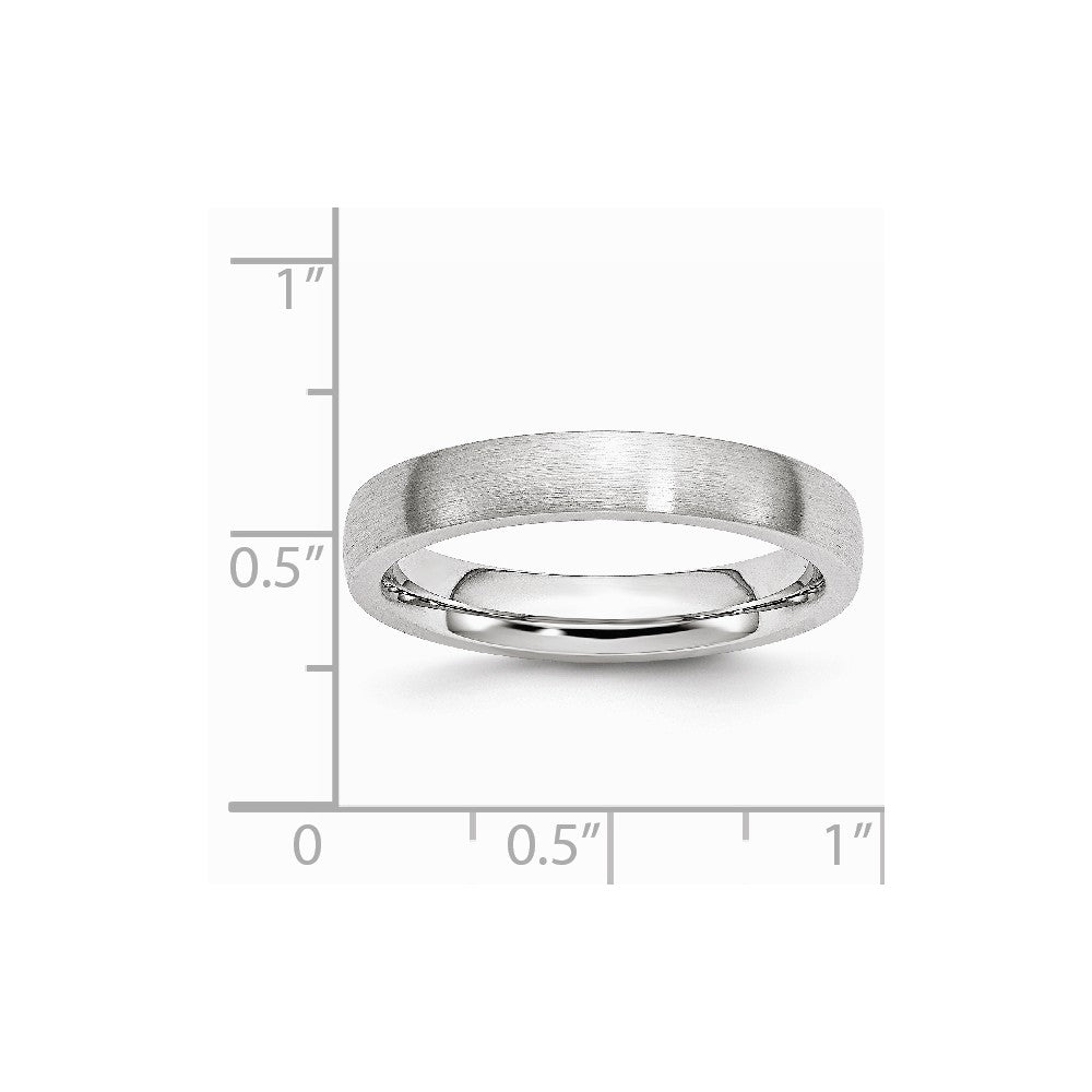 Chisel Cobalt Satin 4mm Wedding Band