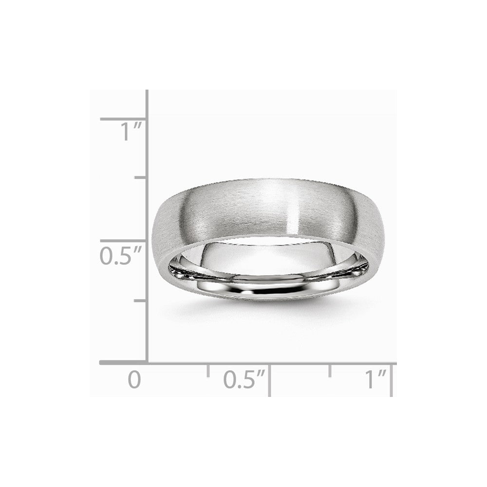 Chisel Cobalt Satin 6mm Wedding Band