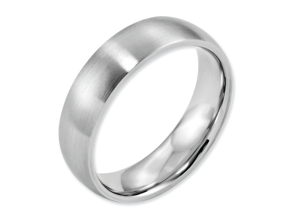 Chisel Cobalt Satin 6mm Wedding Band