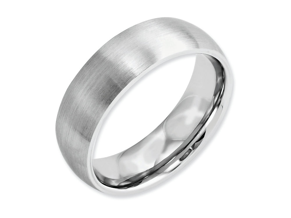 Chisel Cobalt Satin 7mm Wedding Band