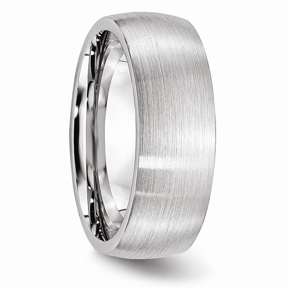 Chisel Cobalt Satin 8mm Wedding Band