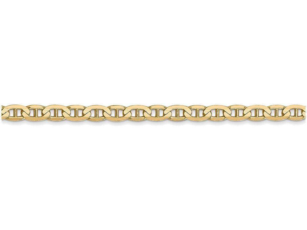 FJC Finejewelers 18 Inch 14k Yellow Gold 3mm Concave Anchor Chain Necklace