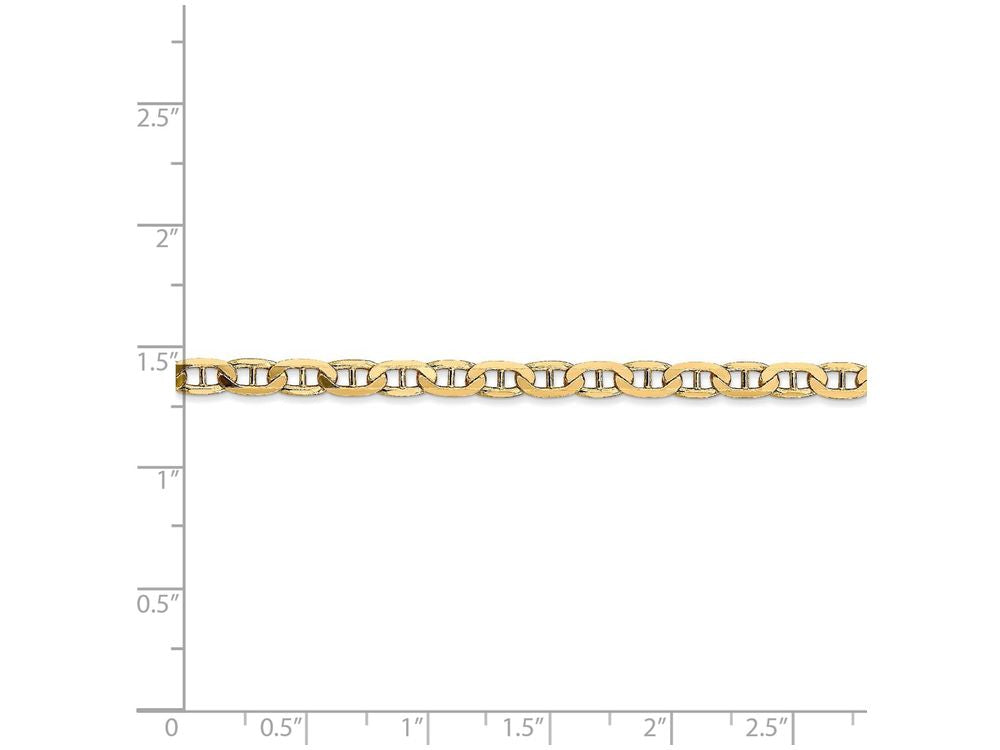 FJC Finejewelers 18 Inch 14k Yellow Gold 3.75mm Concave Anchor Chain Necklace