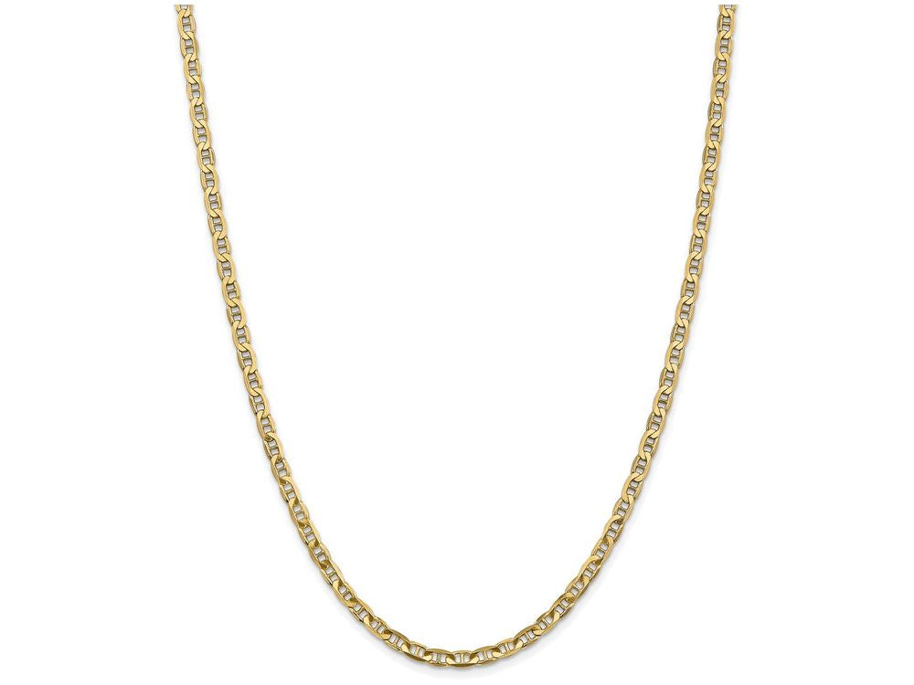 FJC Finejewelers 24 Inch 14k Yellow Gold 3.75mm Concave Anchor Chain Necklace