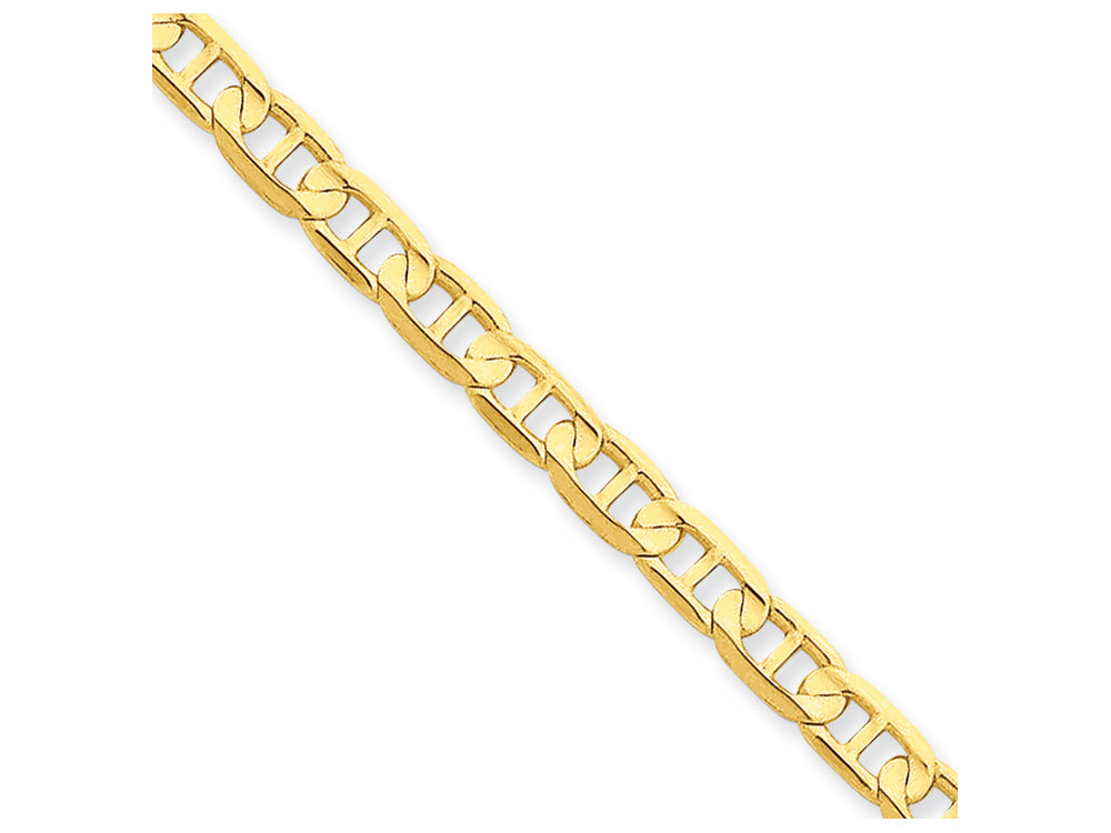 FJC Finejewelers 8 Inch 14k Yellow Gold 4.5mm Concave Anchor Chain Bracelet