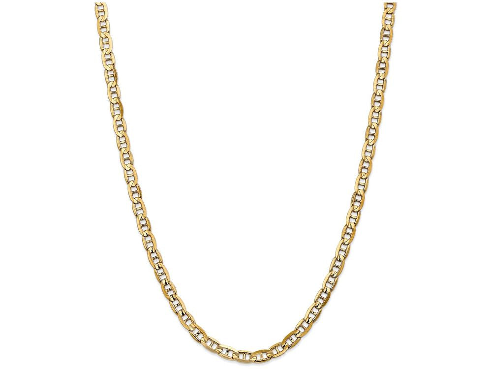 FJC Finejewelers 7 Inch 14k Yellow Gold 5.25mm Concave Anchor Chain Bracelet