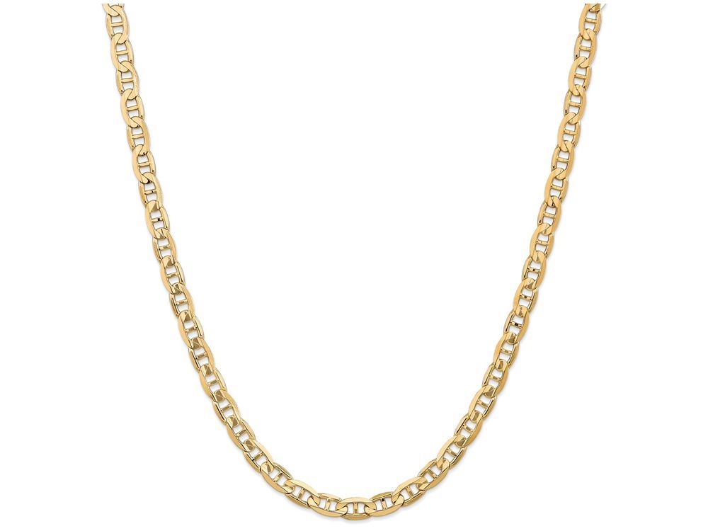 FJC Finejewelers 24 Inch 14k 6.25mm Concave Anchor Chain Necklace