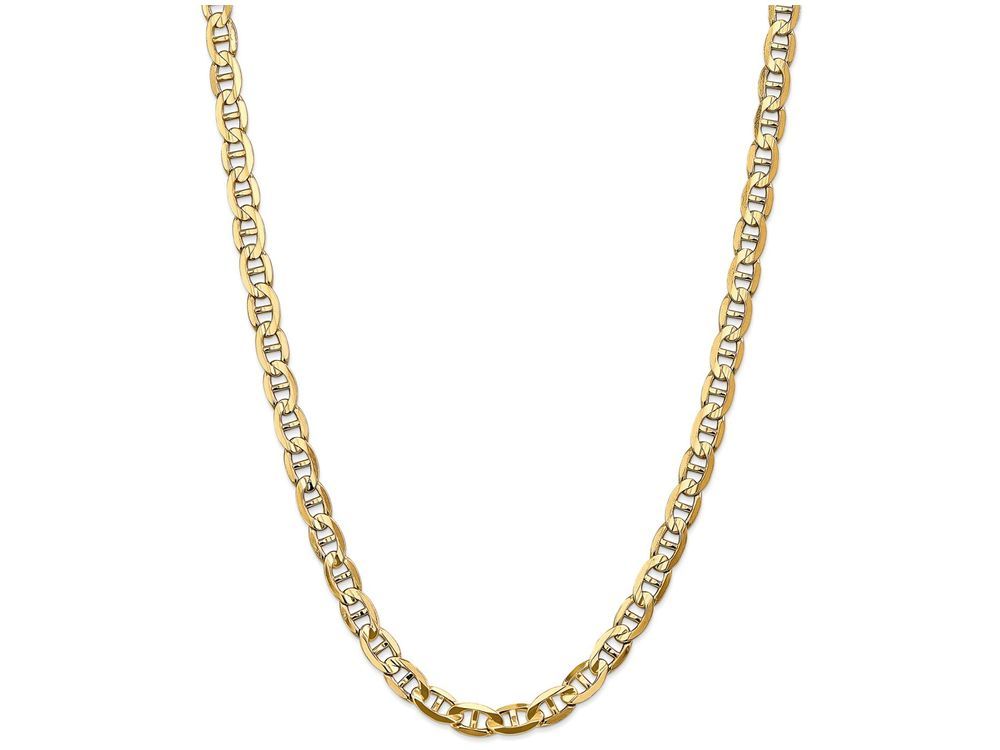 FJC Finejewelers 18 Inch 14k 7mm Concave Anchor Chain Necklace
