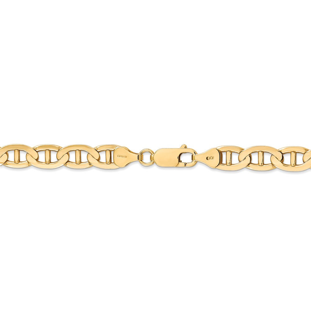 FJC Finejewelers 22 Inch 14k 7mm Concave Anchor Chain Necklace