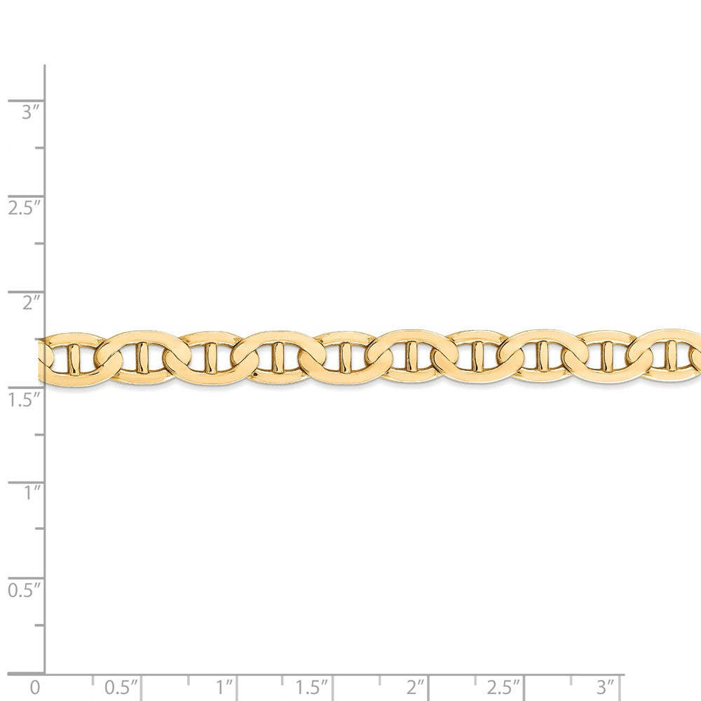 FJC Finejewelers 24 Inch 14k 7mm Concave Anchor Chain Necklace