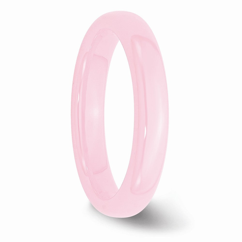 Chisel Ceramic Pink 4mm Polished Wedding Band