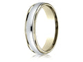Benchmark 14k All Gold 4mm Comfort-fit High Polished Carved Design Wedding Band Ring