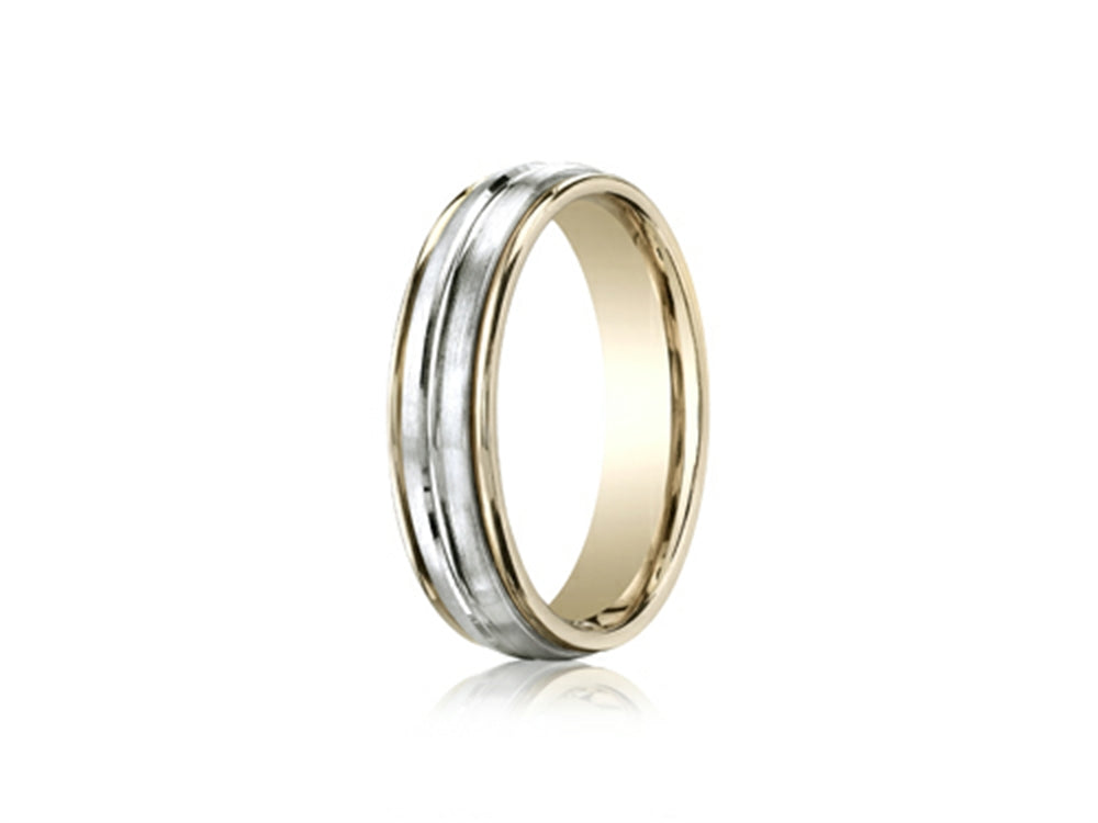 Benchmark 6mm Comfort Fit Design Wedding Band / Ring