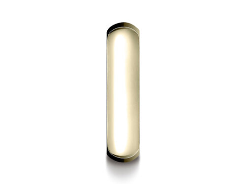 Benchmark 14k Gold 6.0mm High Dome Heavy Comfort-fit Ring
