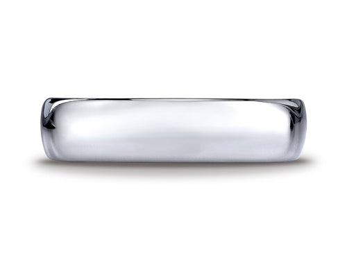 Benchmark Cobalt Chrome 6mm Comfort-fit High Polished Design Ring