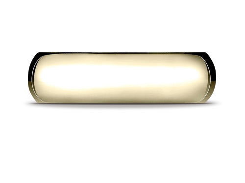 Benchmark 14k Gold 7.0mm High Dome Heavy Comfort-fit Ring