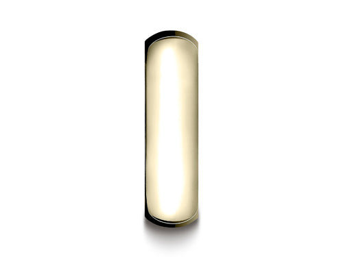 Benchmark 14k Gold 7.0mm High Dome Heavy Comfort-fit Ring