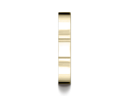 Benchmark 14k Gold 4.0mm Flat Comfort-fit Ring