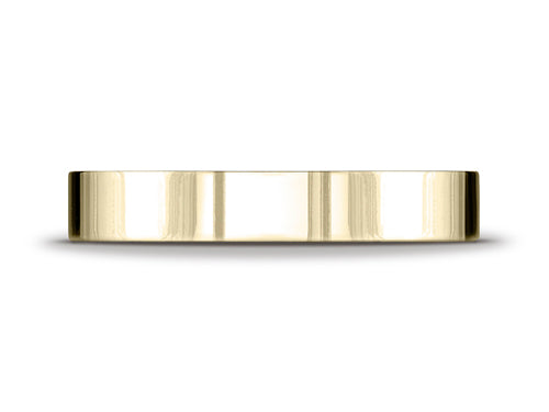 Benchmark 18k Gold 4.0mm Flat Comfort-fit Ring