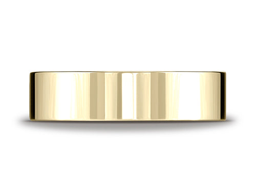 Benchmark 14k Gold 6.0mm Flat Comfort-fit Ring