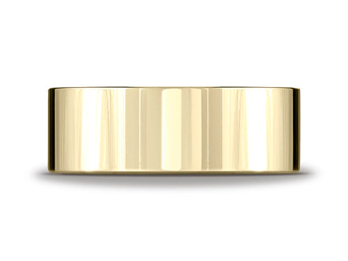 Benchmark 14k Gold 8.0mm Flat Comfort-fit Ring