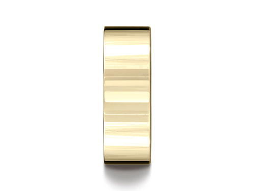 Benchmark 14k Gold 8.0mm Flat Comfort-fit Ring
