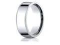 Benchmark 14k Gold 8mm Flat Comfort-fit Wedding Band / Ring With Milgrain