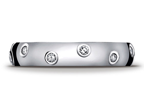 Benchmark 4mm Round Diamonds Eternity Wedding Band Ring