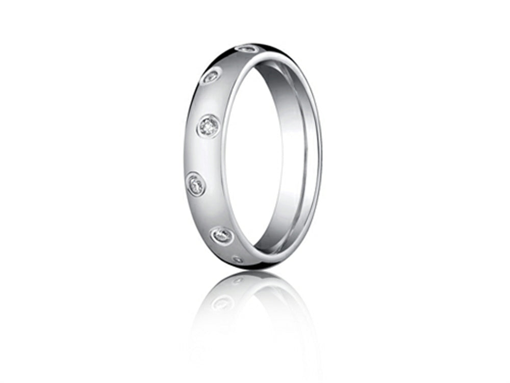 Benchmark 4mm Round Diamonds Eternity Wedding Band Ring