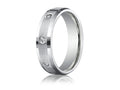 Benchmark 6mm Round 0.32 cttw Diamonds Mens Wedding Band Ring